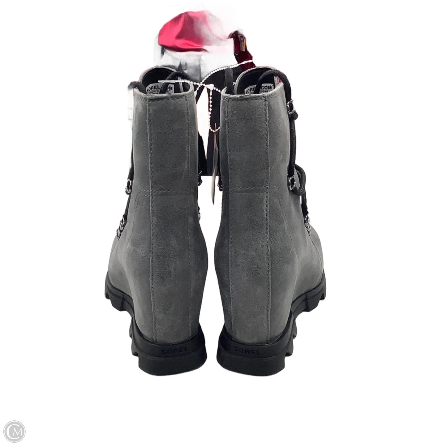 Boots Ankle Heels By Sorel In Grey, Size: 8