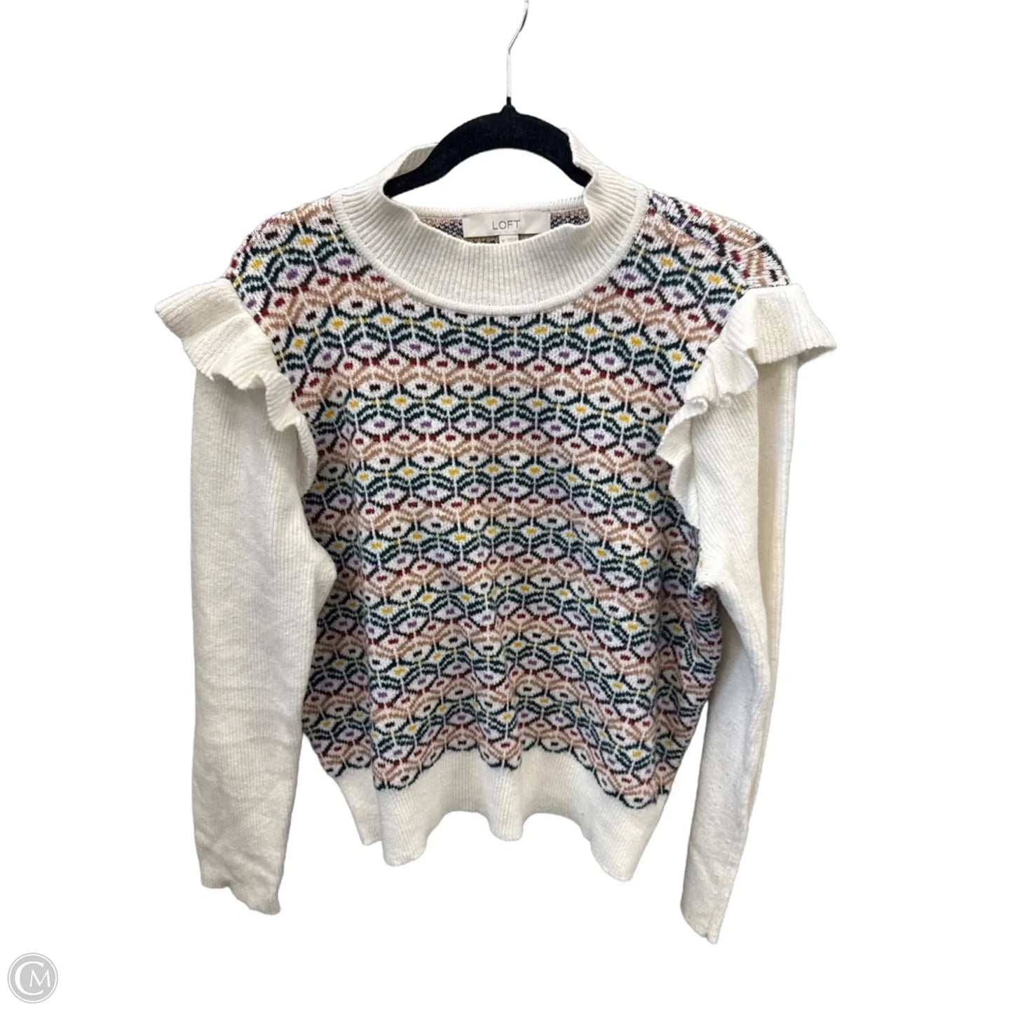 Sweater By Loft In White, Size: Xl