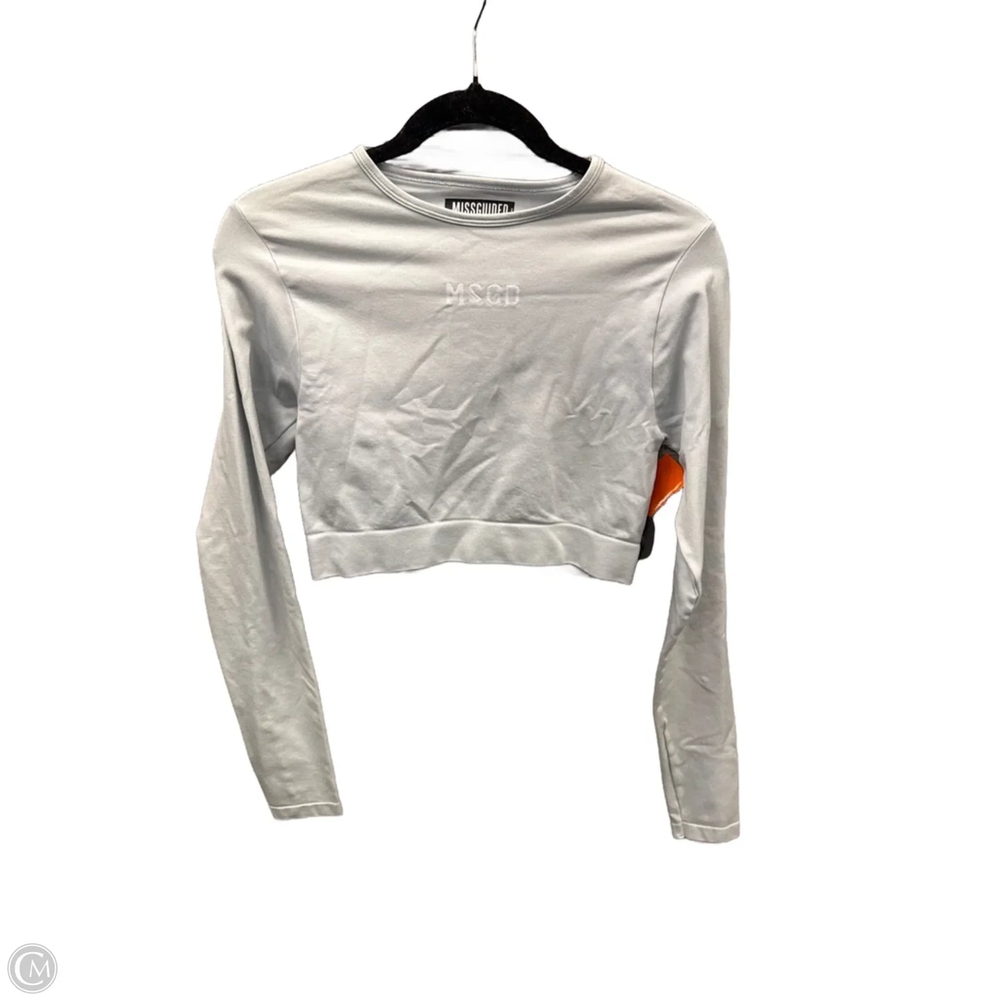 Athletic Top Long Sleeve Crewneck By Clothes Mentor In Grey, Size: M