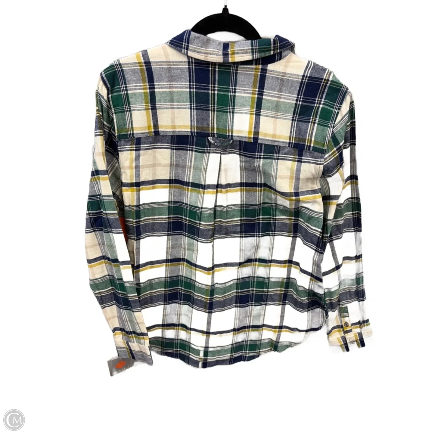 Top Long Sleeve By Falls Creek In Plaid Pattern, Size: Xl