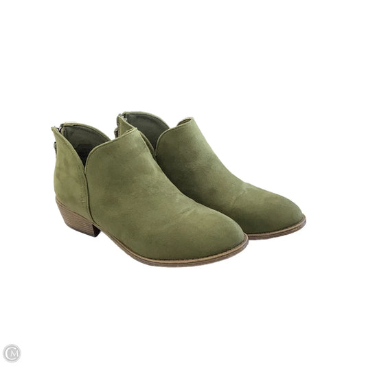 Boots Ankle Flats By Clothes Mentor In Green, Size: 8