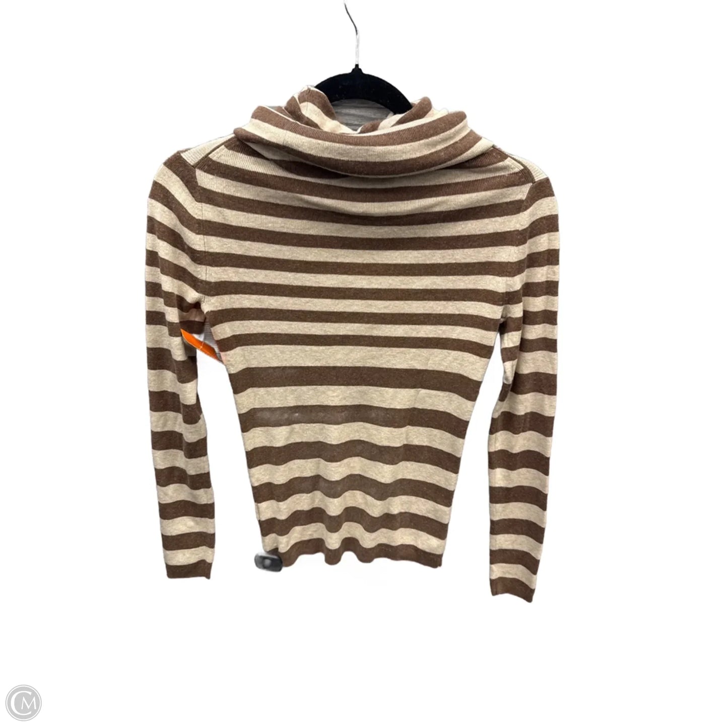 Top Long Sleeve By Banana Republic In Striped Pattern, Size: Xs