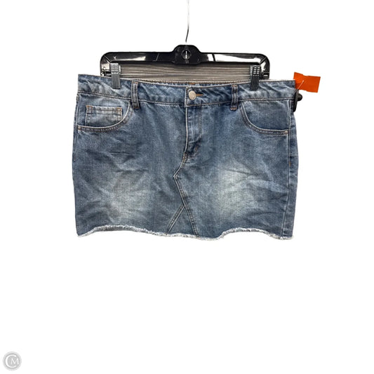 Skirt Mini & Short By Refuge In Blue Denim, Size: 12