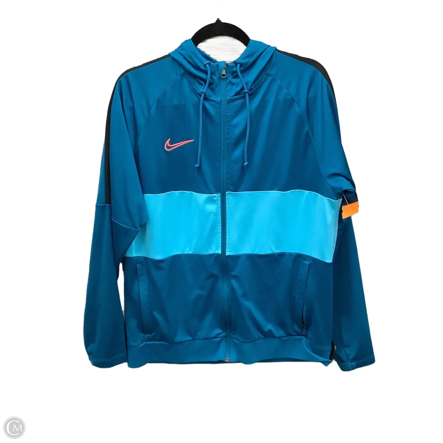 Athletic Sweatshirt Hoodie By Nike Apparel In Blue, Size: L