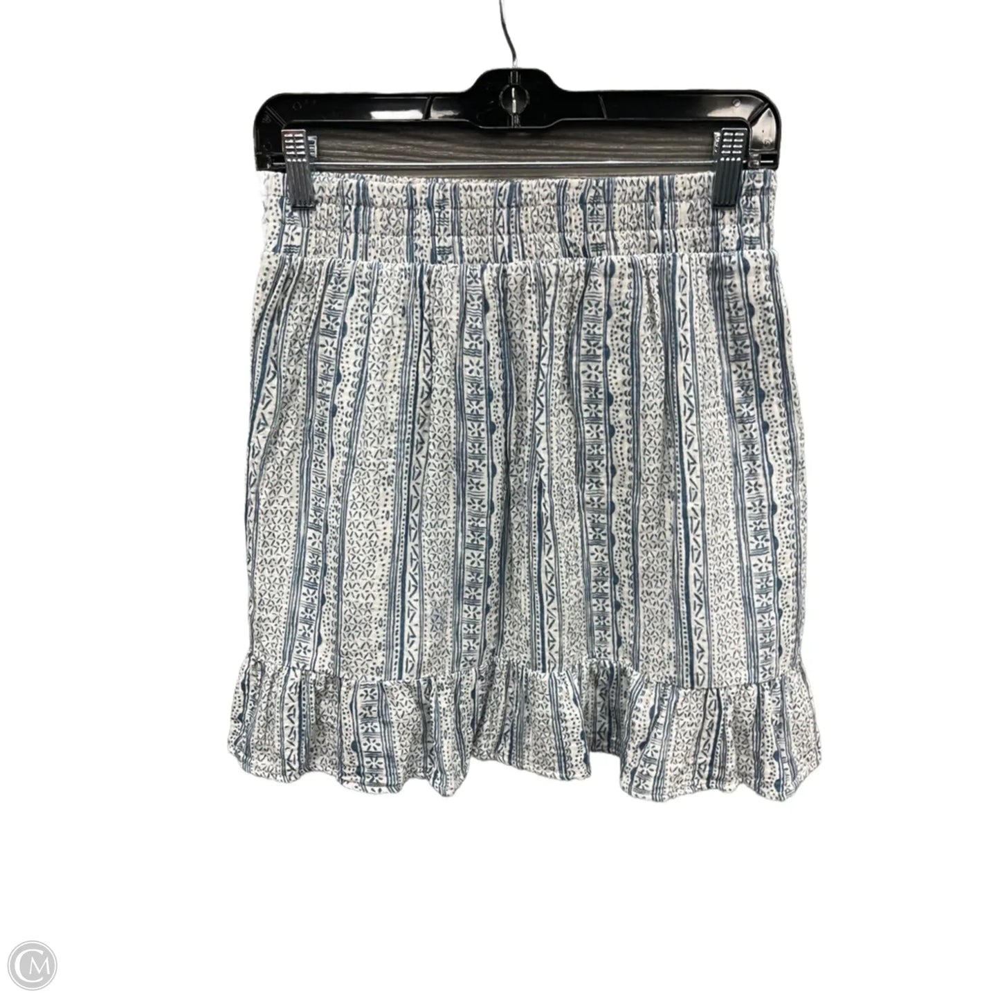 Skirt Mini & Short By Threads 4 Thought In Blue & White, Size: 4