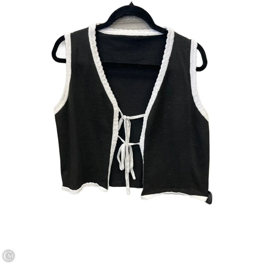 Vest Sweater By Shein In Black, Size: Xl