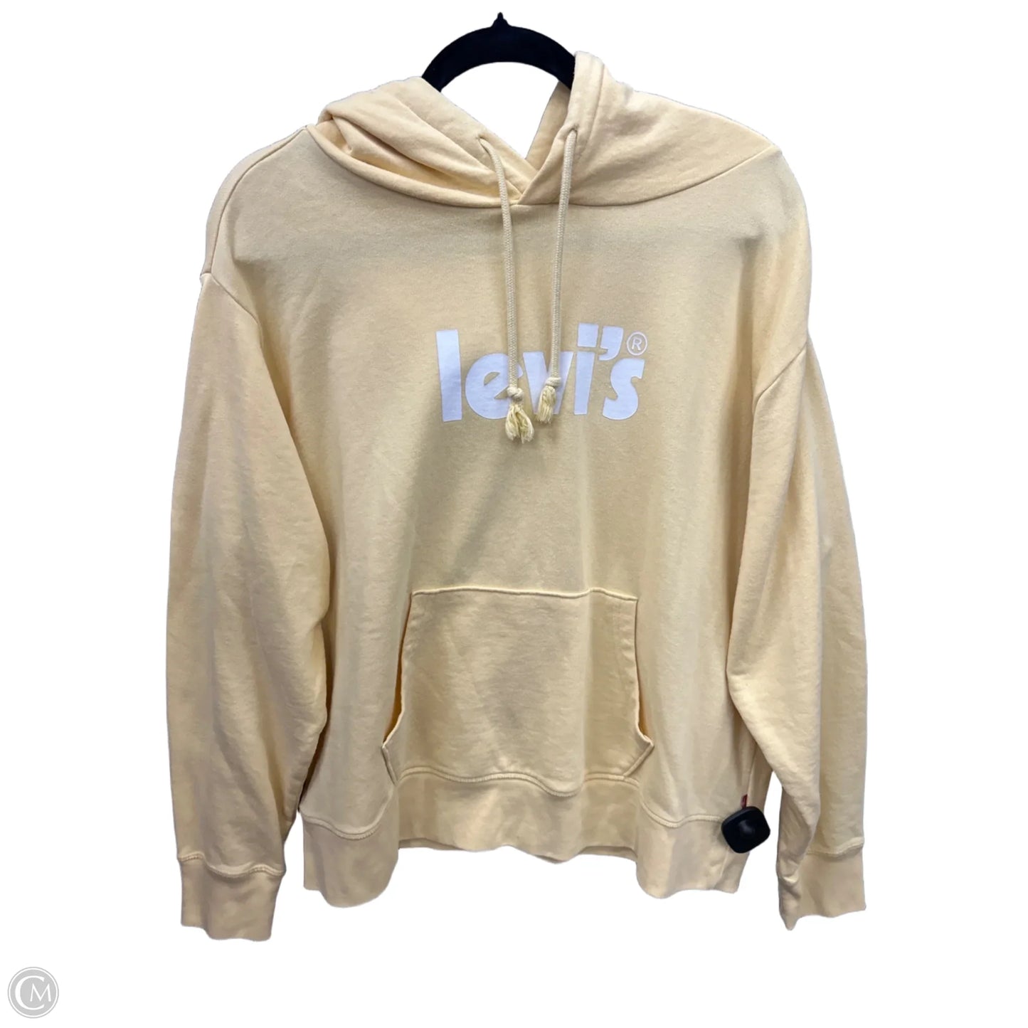 Sweatshirt Hoodie By Levis In Yellow, Size: 1x