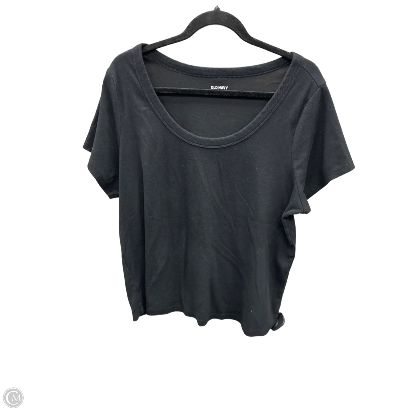 Top Short Sleeve Basic By Old Navy In Black, Size: 3x