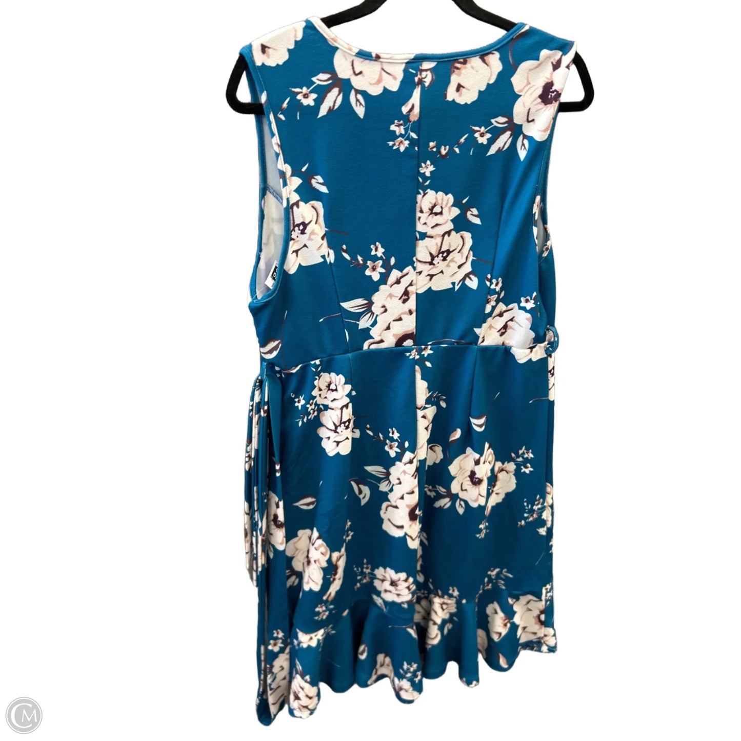 Dress Casual Midi By Shein In Floral Print, Size: 1x