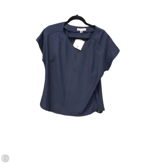 Top Short Sleeve By Clothes Mentor In Navy, Size: M