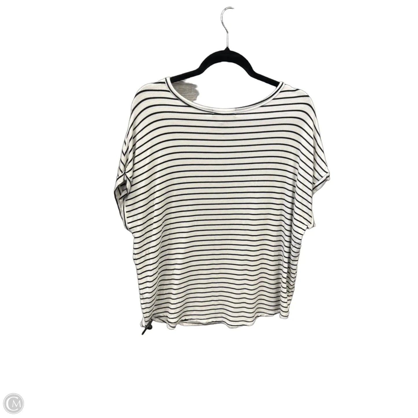 Top Short Sleeve By Buffalo David Bitton In Striped Pattern, Size: L