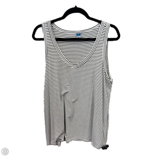 Top Sleeveless By Old Navy In Striped Pattern, Size: L