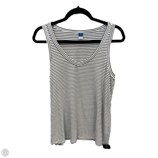 Top Sleeveless By Old Navy In Striped Pattern, Size: M