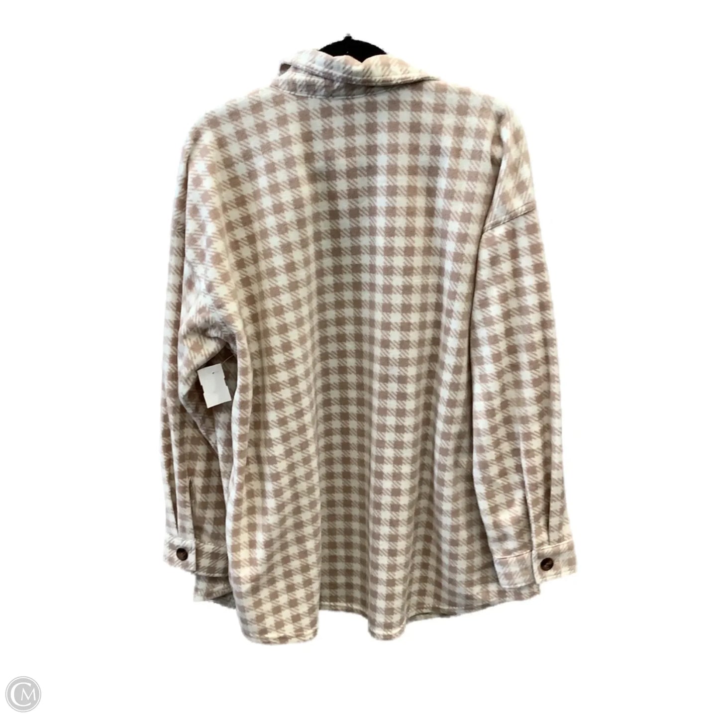Jacket Fleece By Maurices In Tan & White, Size: Xxl
