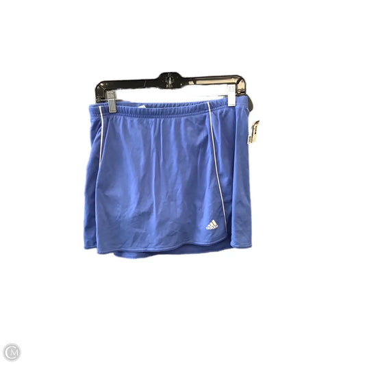 Athletic Skirt By Adidas In Blue, Size: Xl