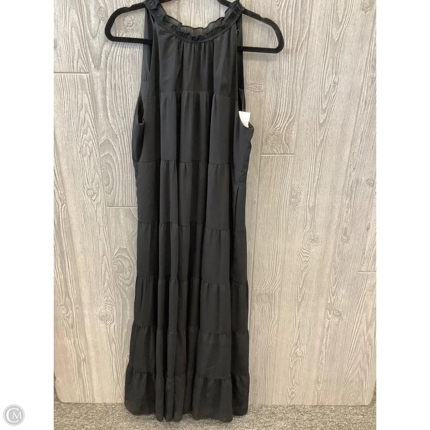 Dress Casual Maxi By Clothes Mentor In Black, Size: L