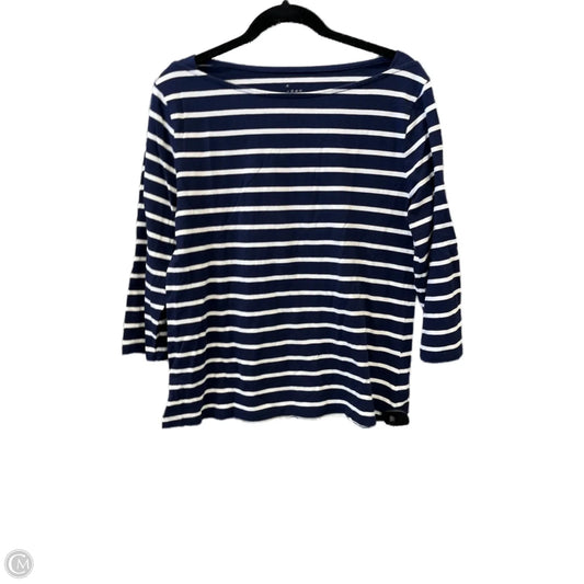 Top Long Sleeve By A New Day In Striped Pattern, Size: Xl