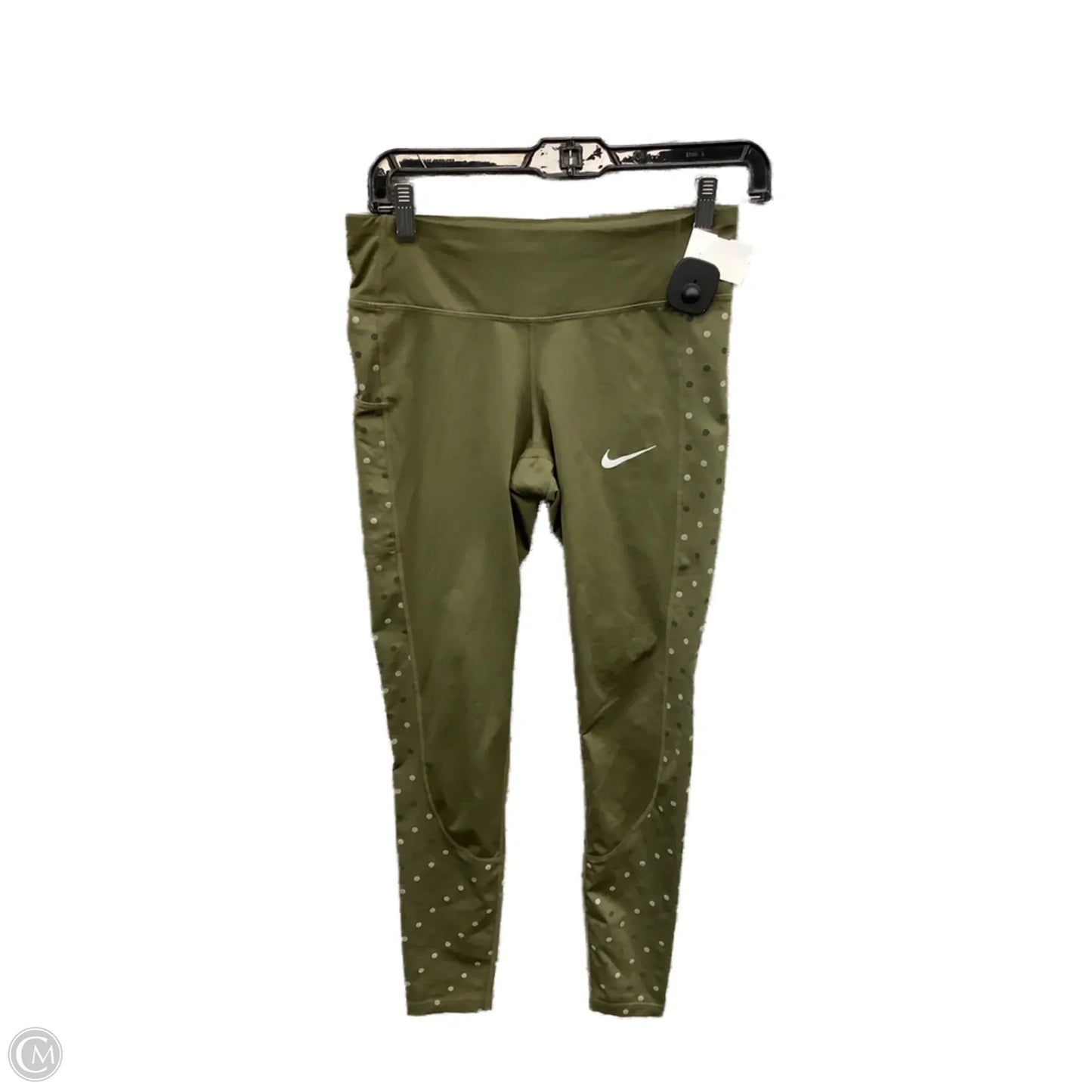 Athletic Leggings By Nike Apparel In Green, Size: S