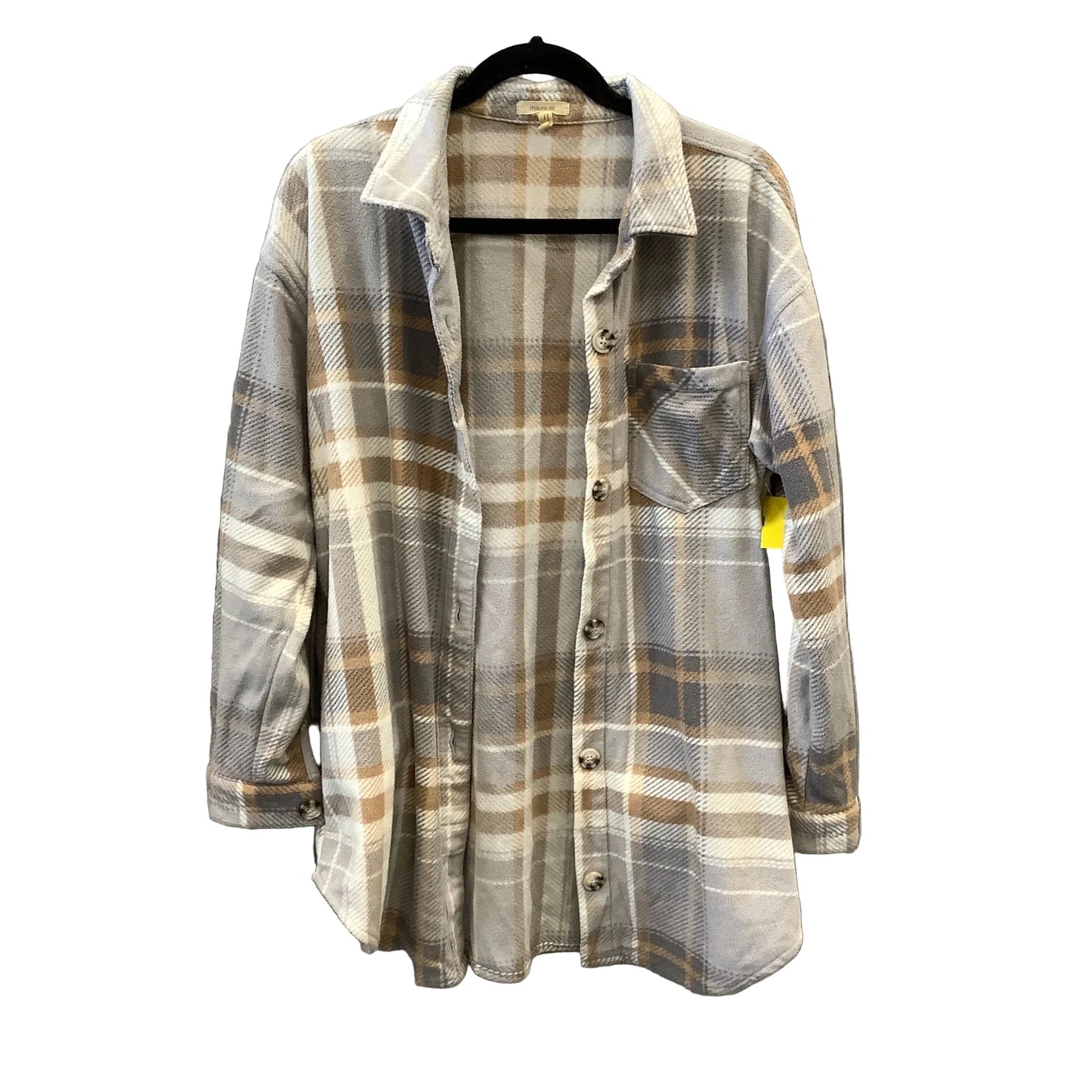 Jacket Fleece By Maurices In Plaid Pattern, Size: M