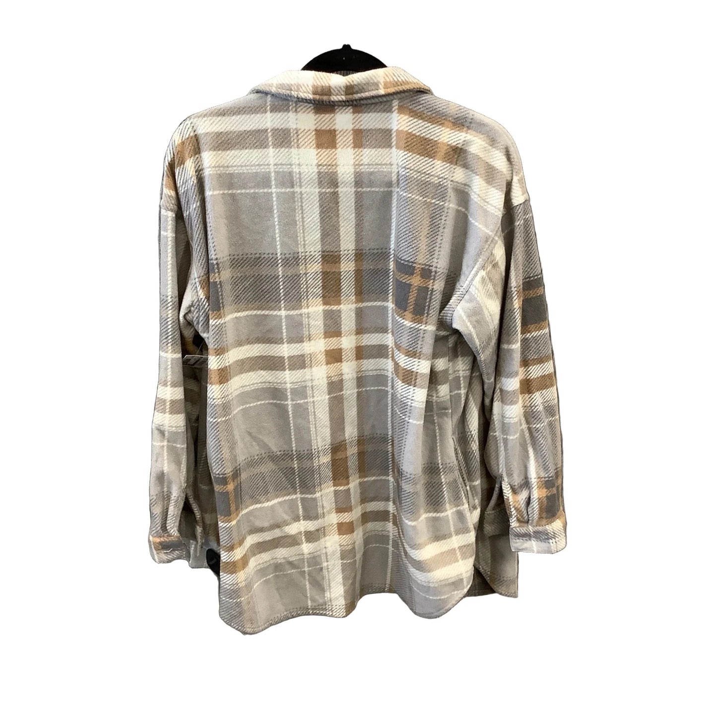 Jacket Fleece By Maurices In Plaid Pattern, Size: M