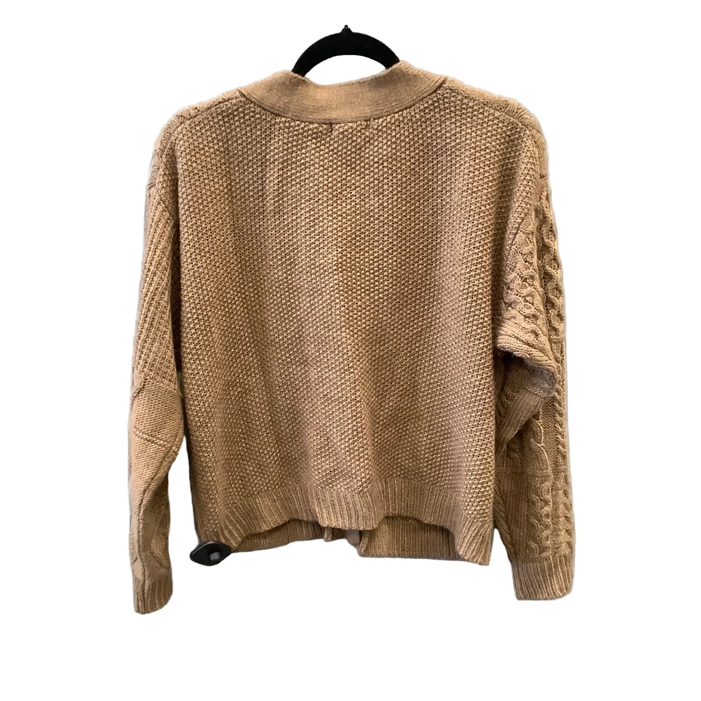 Sweater Cardigan By Blu Pepper In Brown, Size: M