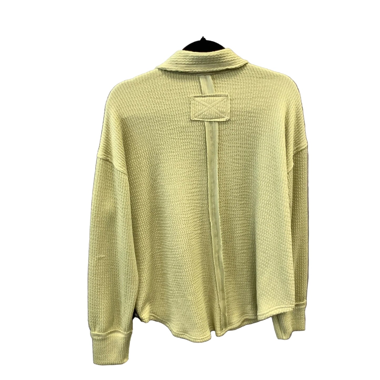 Top Long Sleeve By Blu Pepper In Green, Size: L