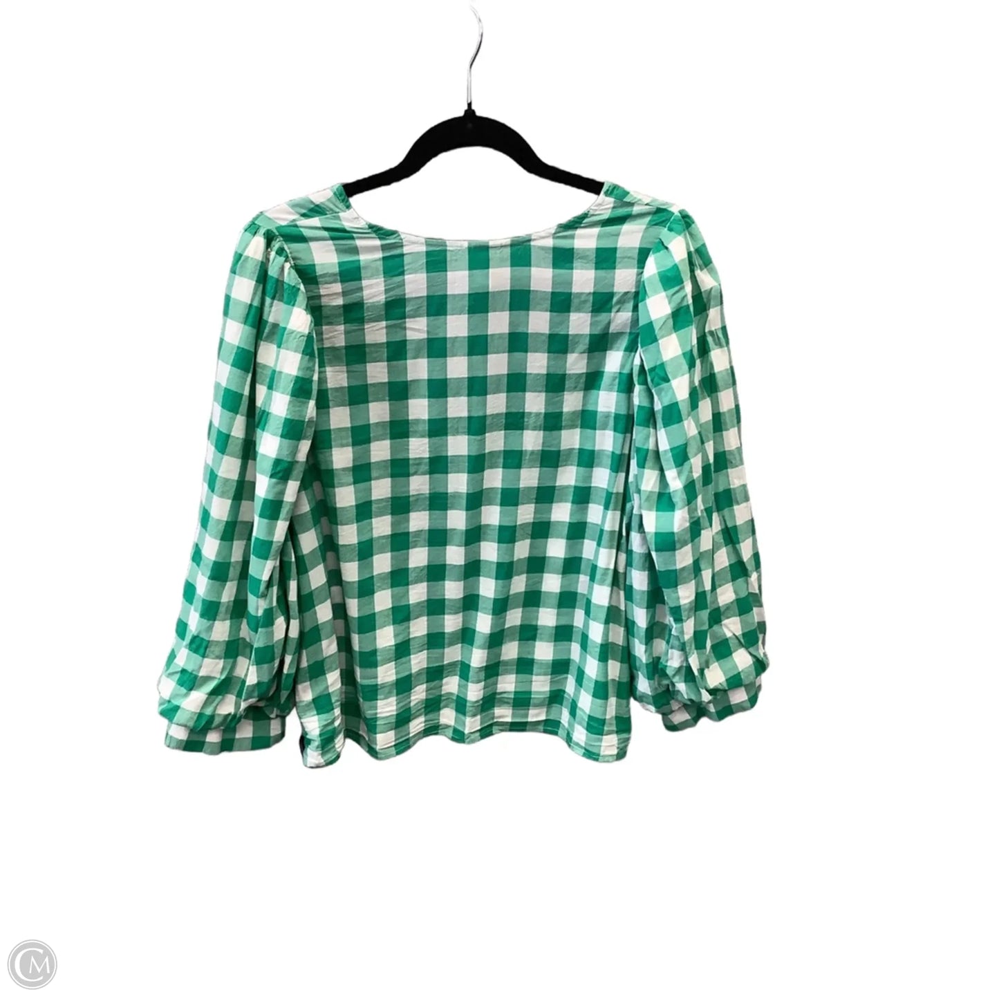 Top Long Sleeve By A New Day In Plaid Pattern, Size: Xl