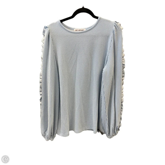 Top Long Sleeve By Clothes Mentor In Blue, Size: M