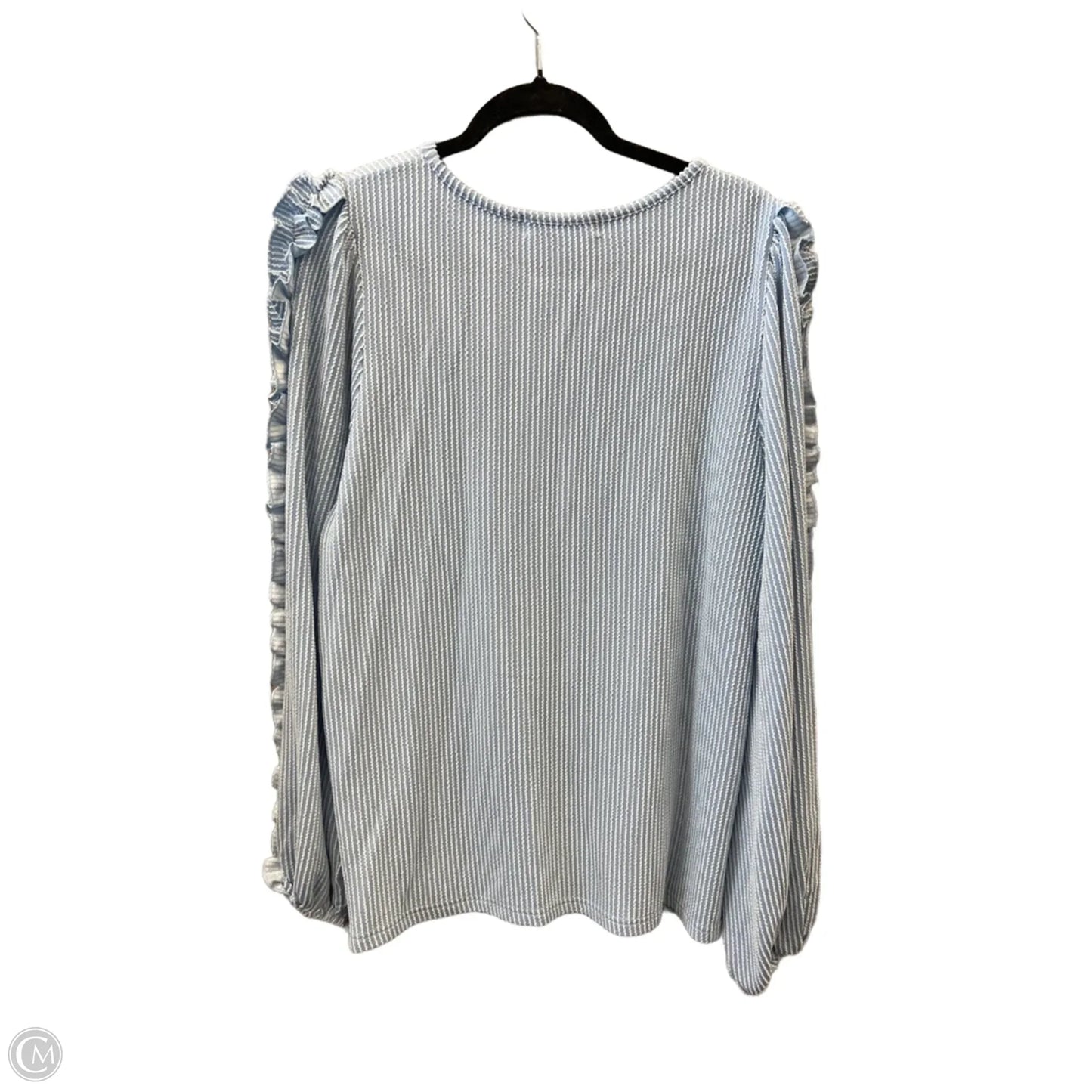 Top Long Sleeve By Clothes Mentor In Blue, Size: M