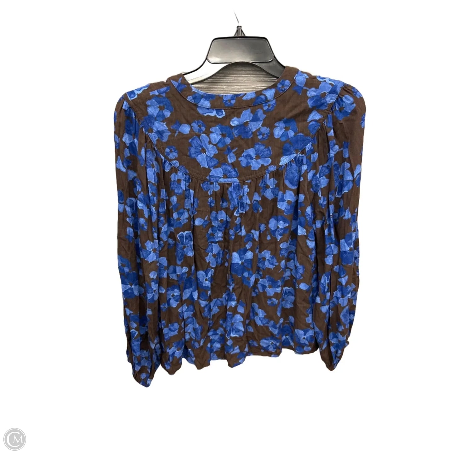 Top Long Sleeve By A New Day In Floral Print, Size: S