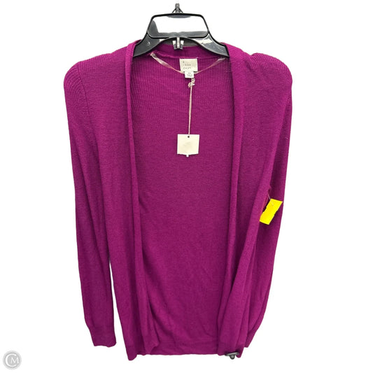 Sweater Cardigan By A New Day In Purple, Size: Xs