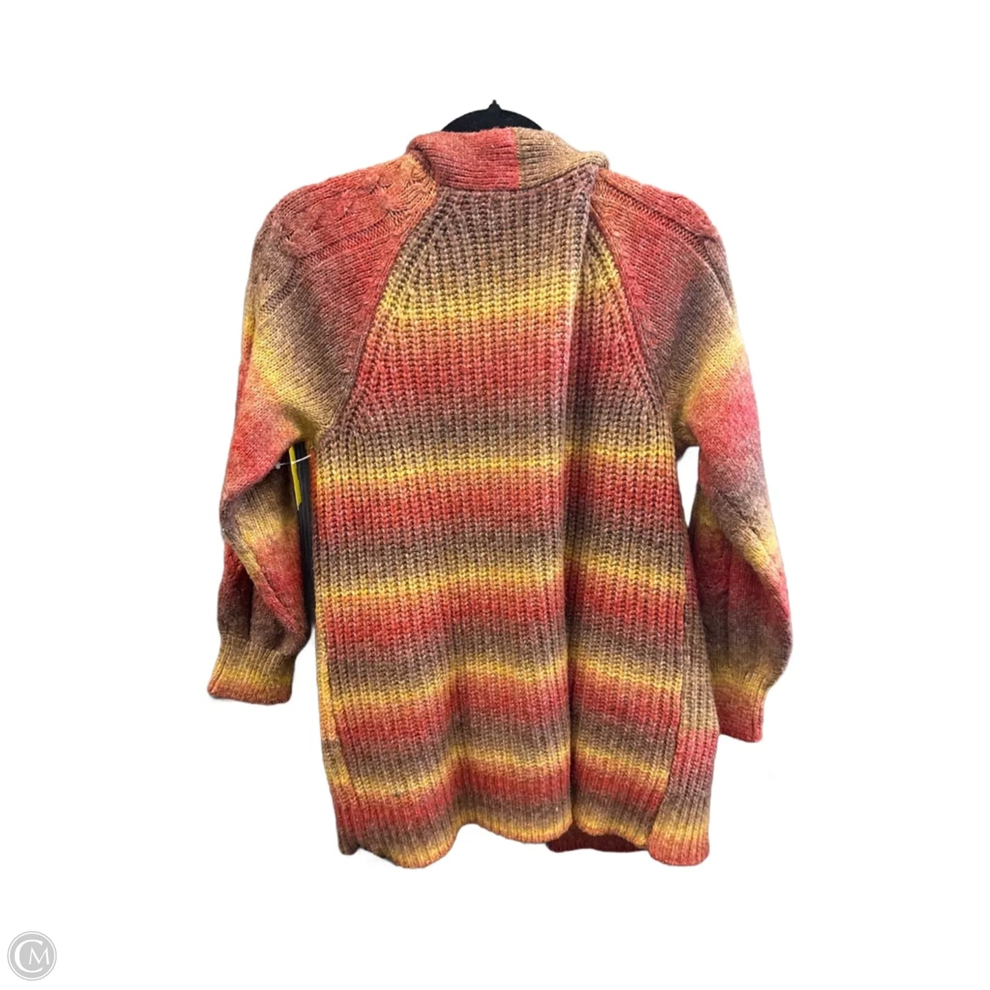 Sweater Cardigan By Clothes Mentor In Multi-colored, Size: M