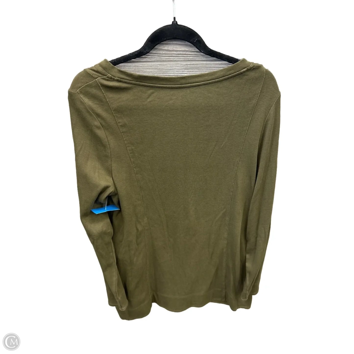 Top Long Sleeve Basic By Chicos In Green, Size: M