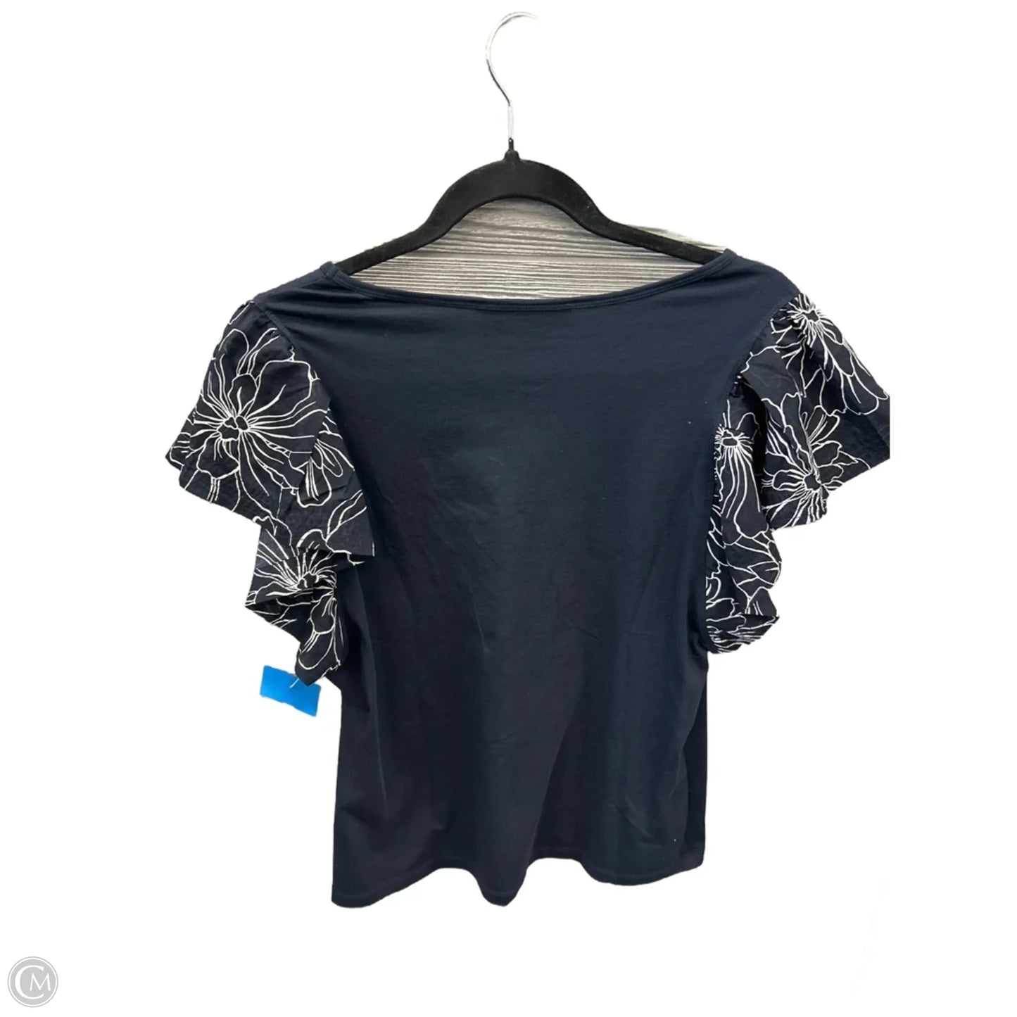 Top Short Sleeve By Tommy Hilfiger In Blue, Size: M