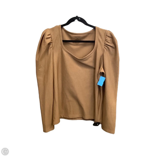 Top Long Sleeve By Nine West In Brown, Size: Xl
