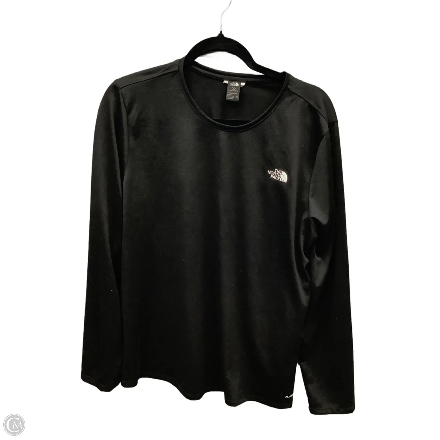 Athletic Top Long Sleeve Crewneck By The North Face In Black, Size: M