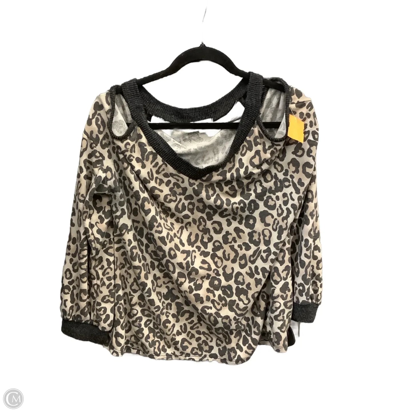 Top Long Sleeve By White Birch In Animal Print, Size: Xl