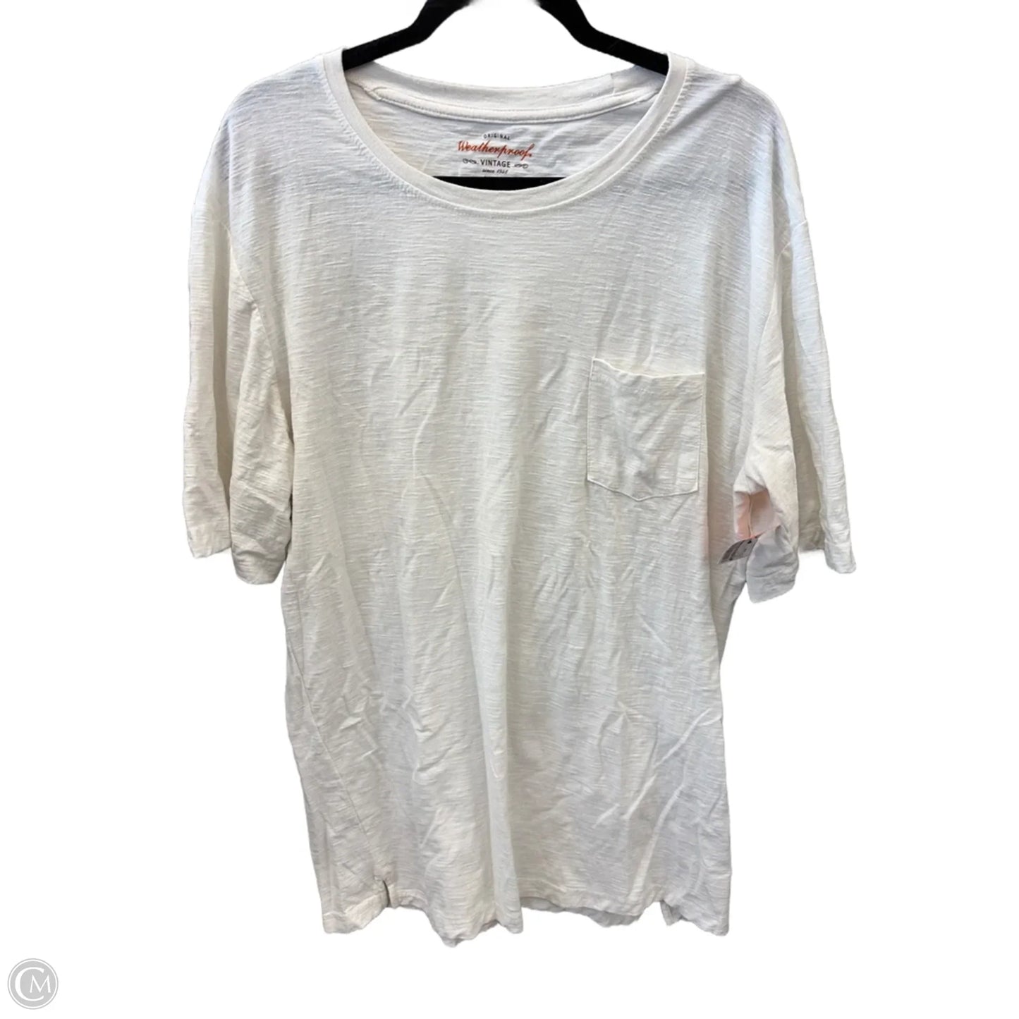 Top Long Sleeve By Weatherproof In White, Size: Xxl