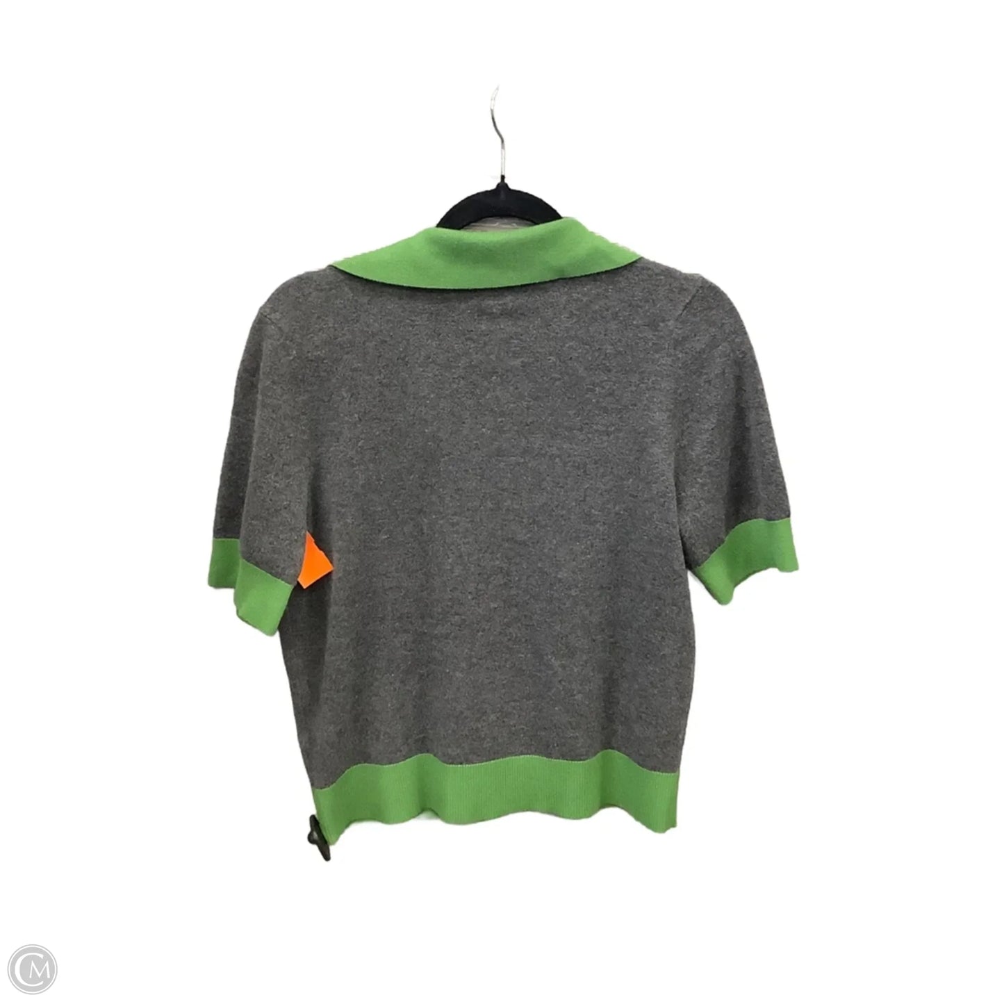 Top Short Sleeve By On 34th In Green & Grey, Size: L