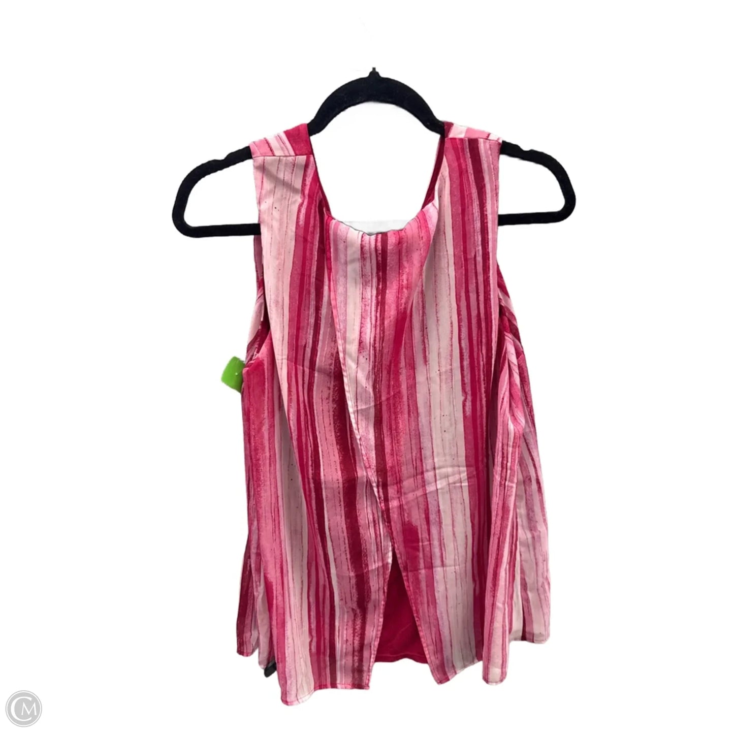 Top Sleeveless By Apt 9 In Striped Pattern, Size: 1x