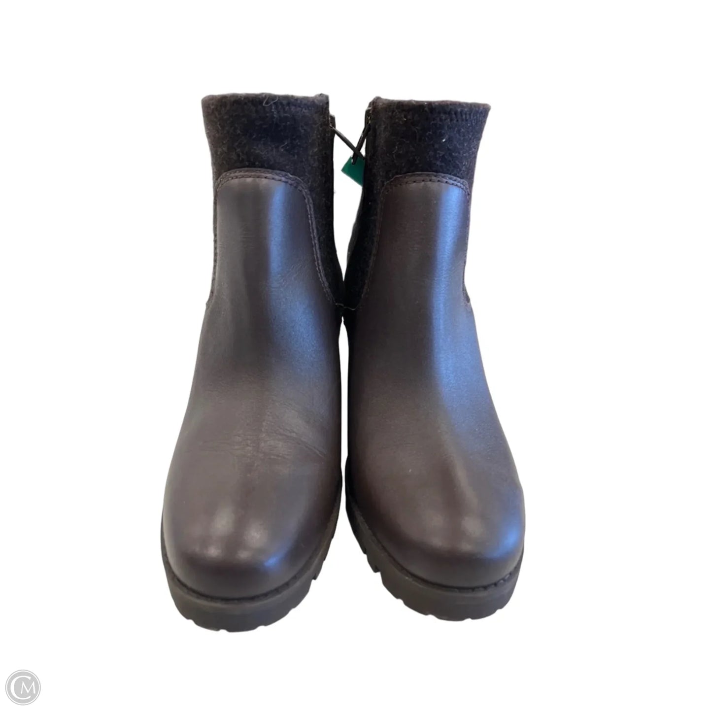 Boots Designer By Ugg In Brown, Size: 9