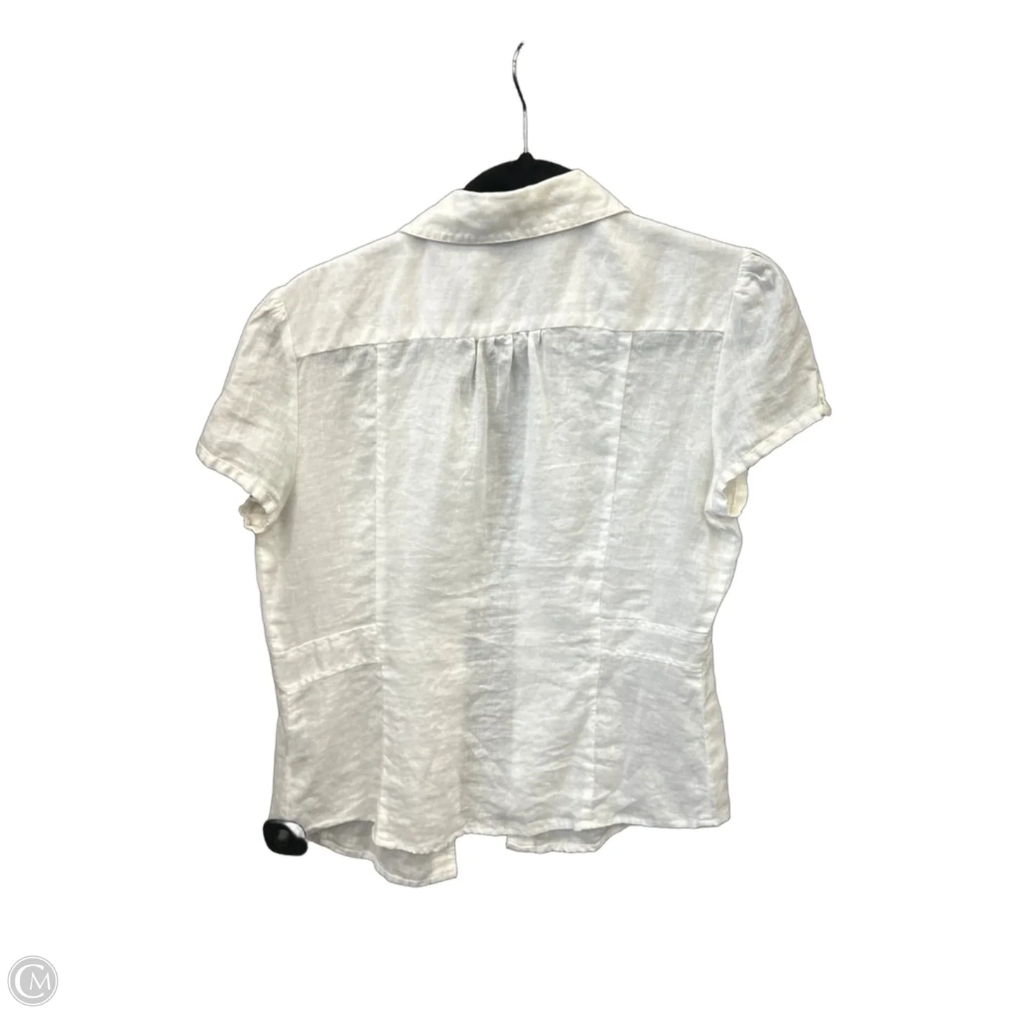 Top Short Sleeve By Rafaella In White, Size: M