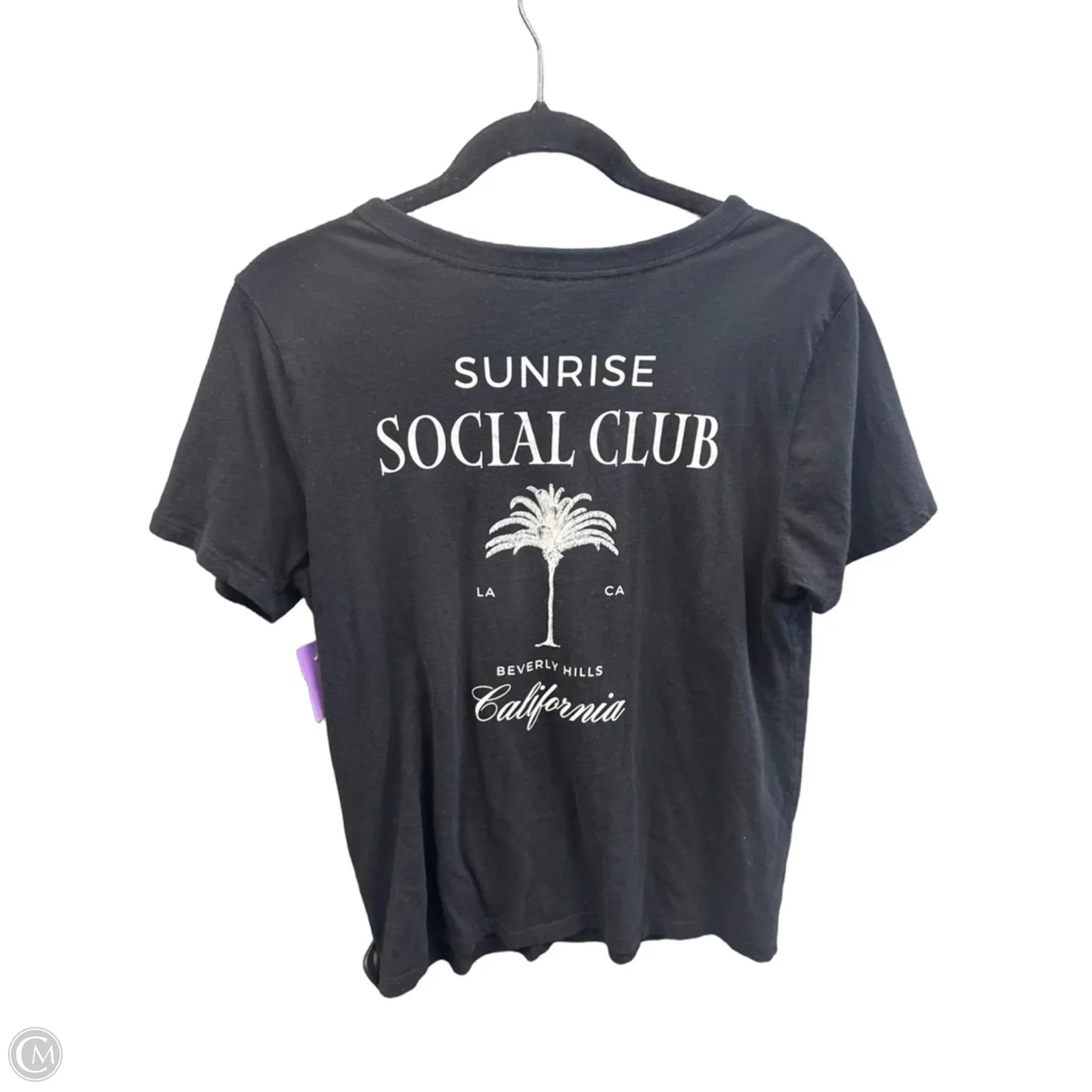 Top Short Sleeve By Old Navy In Black, Size: M