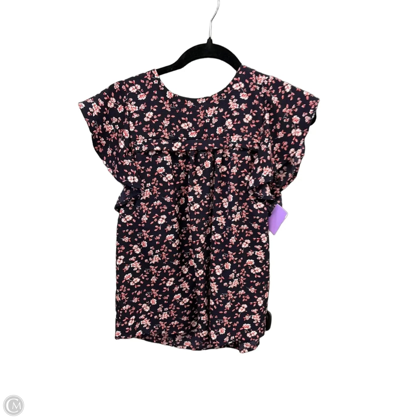 Top Sleeveless By Monteau In Blue, Size: S