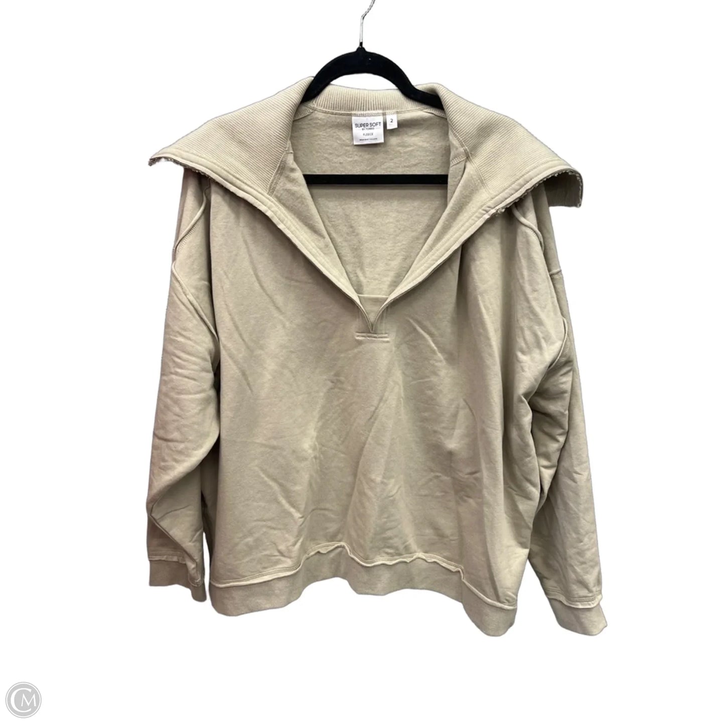 Sweatshirt Collar By Torrid In Beige, Size: 2x