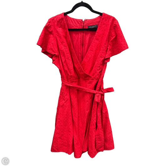 Dress Casual Midi By Lane Bryant In Red, Size: Xl