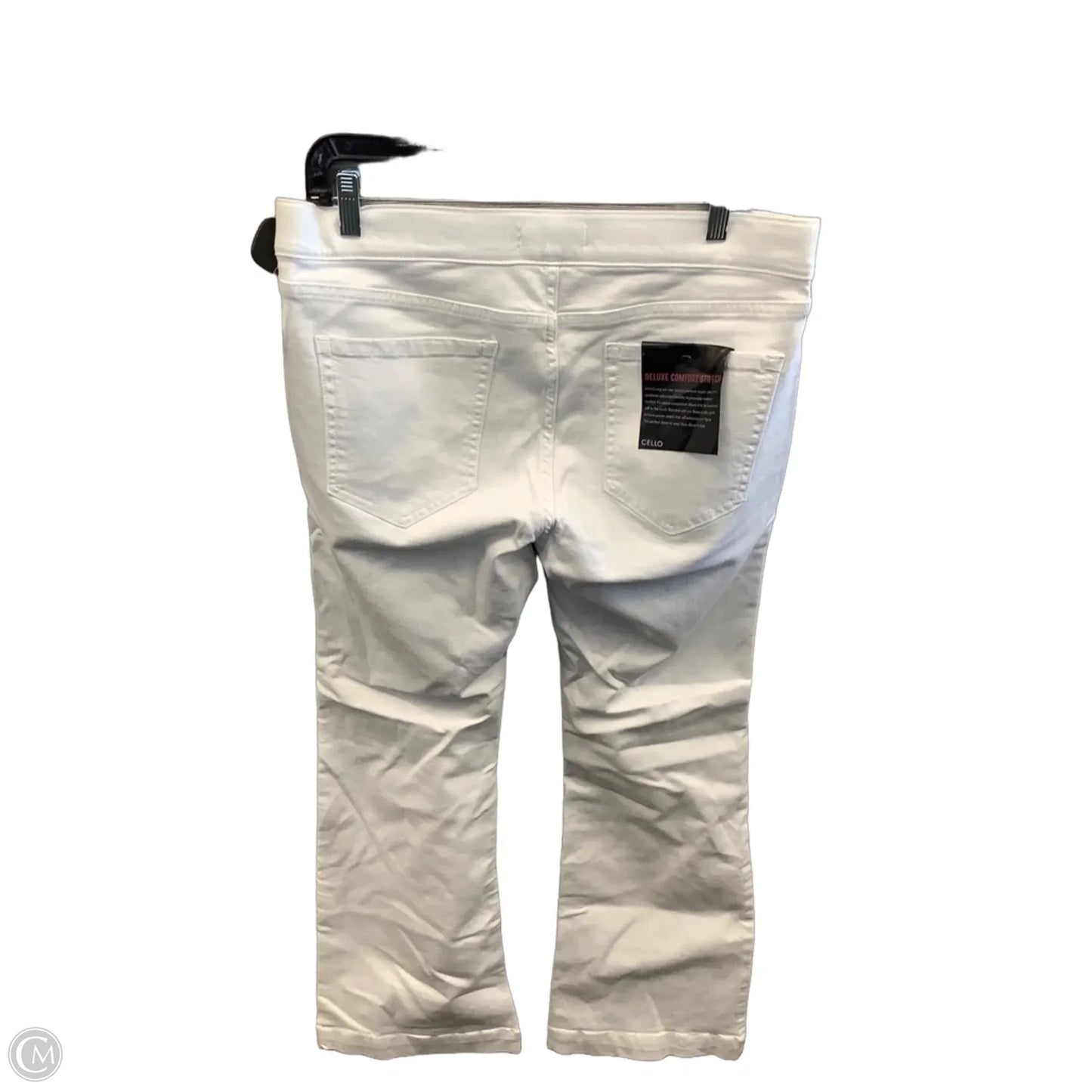 Jeans Wide Leg By Cello In White Denim, Size: 14