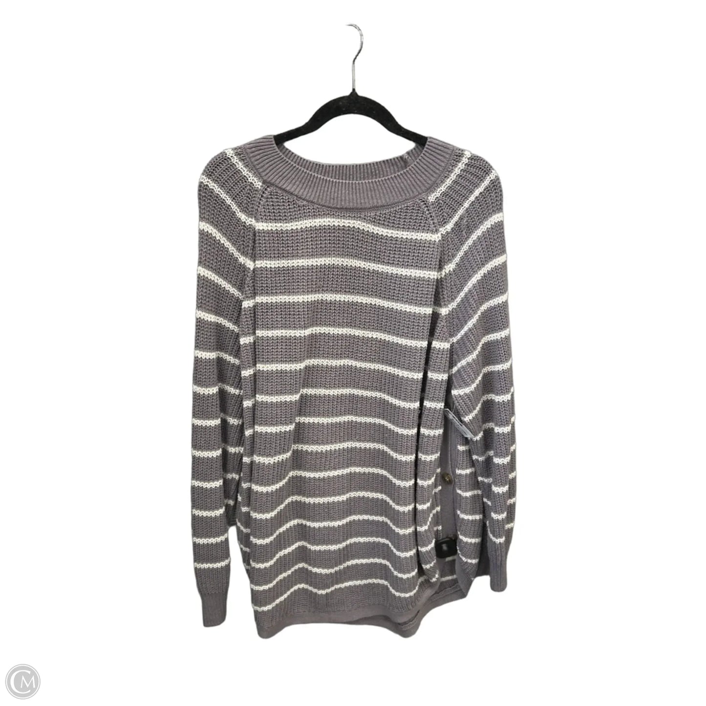 Sweater By Clothes Mentor In Striped Pattern, Size: 2x