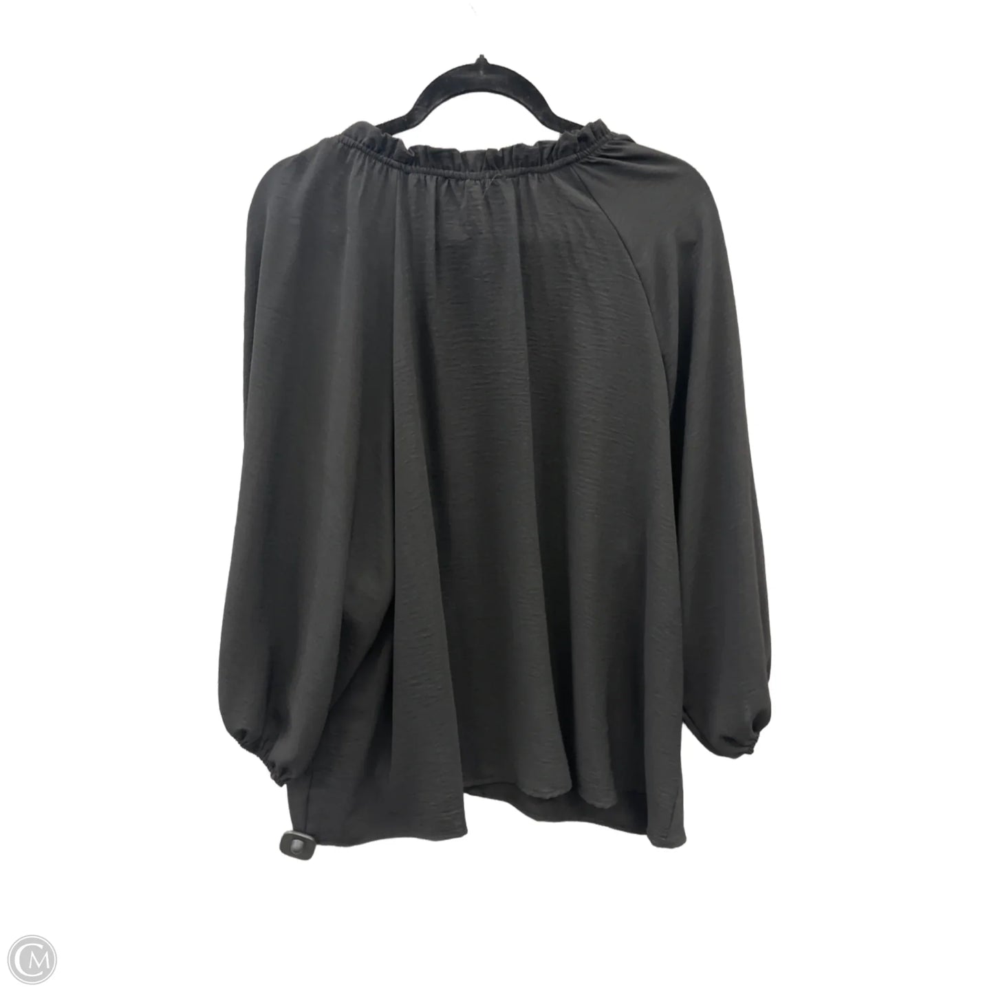 Top Long Sleeve By Ee Some In Black, Size: Xl