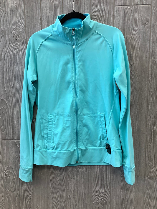 Athletic Top Long Sleeve Collar By Tuff Athletics In Blue, Size: Xl